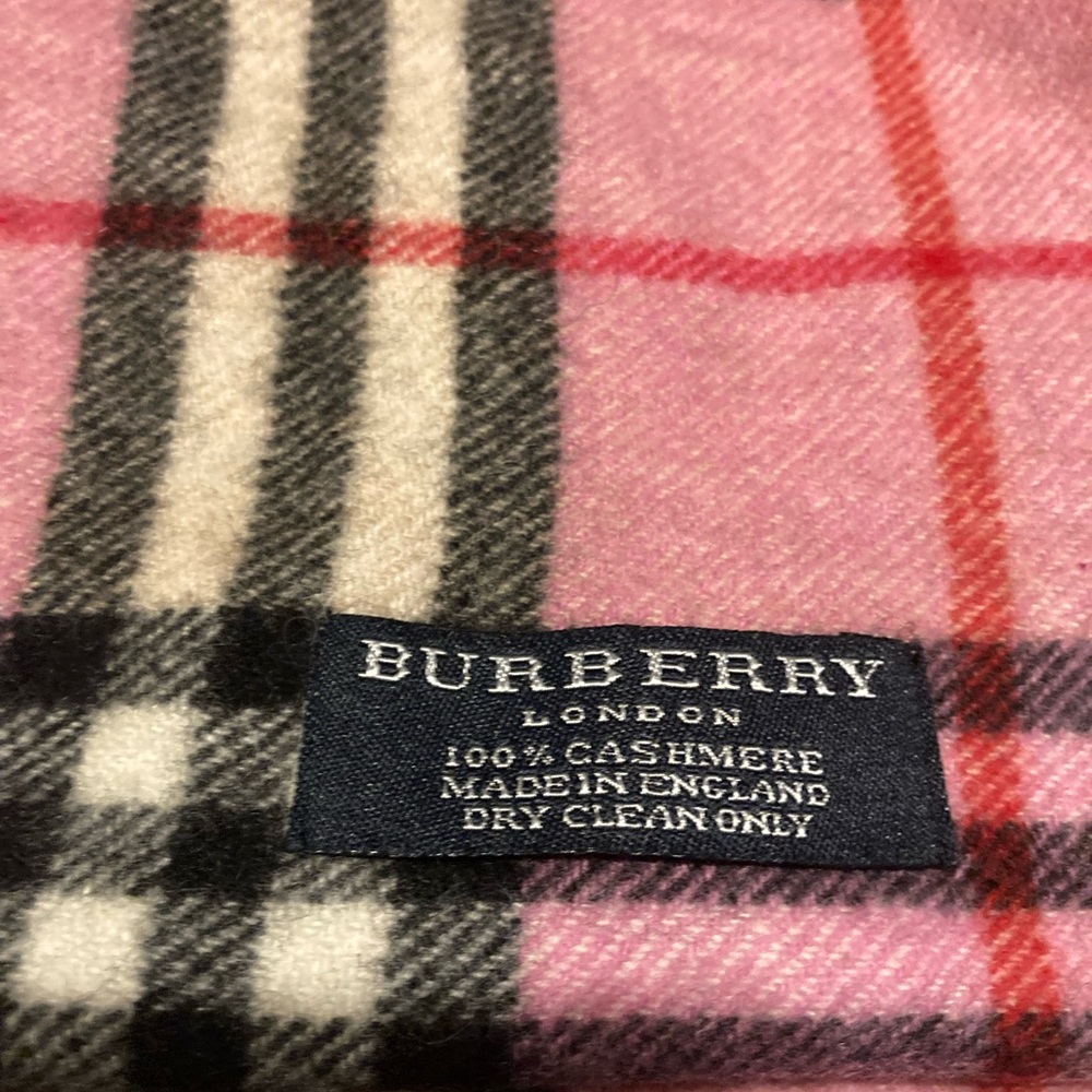 Burberry Pink Cashmere Scarf